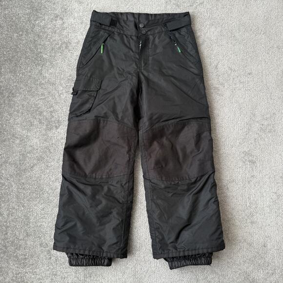 Champion Snow Pants Youth Small 6-7 Black Ski Insulated Winter Cargo Boys Girls - Picture 1 of 8